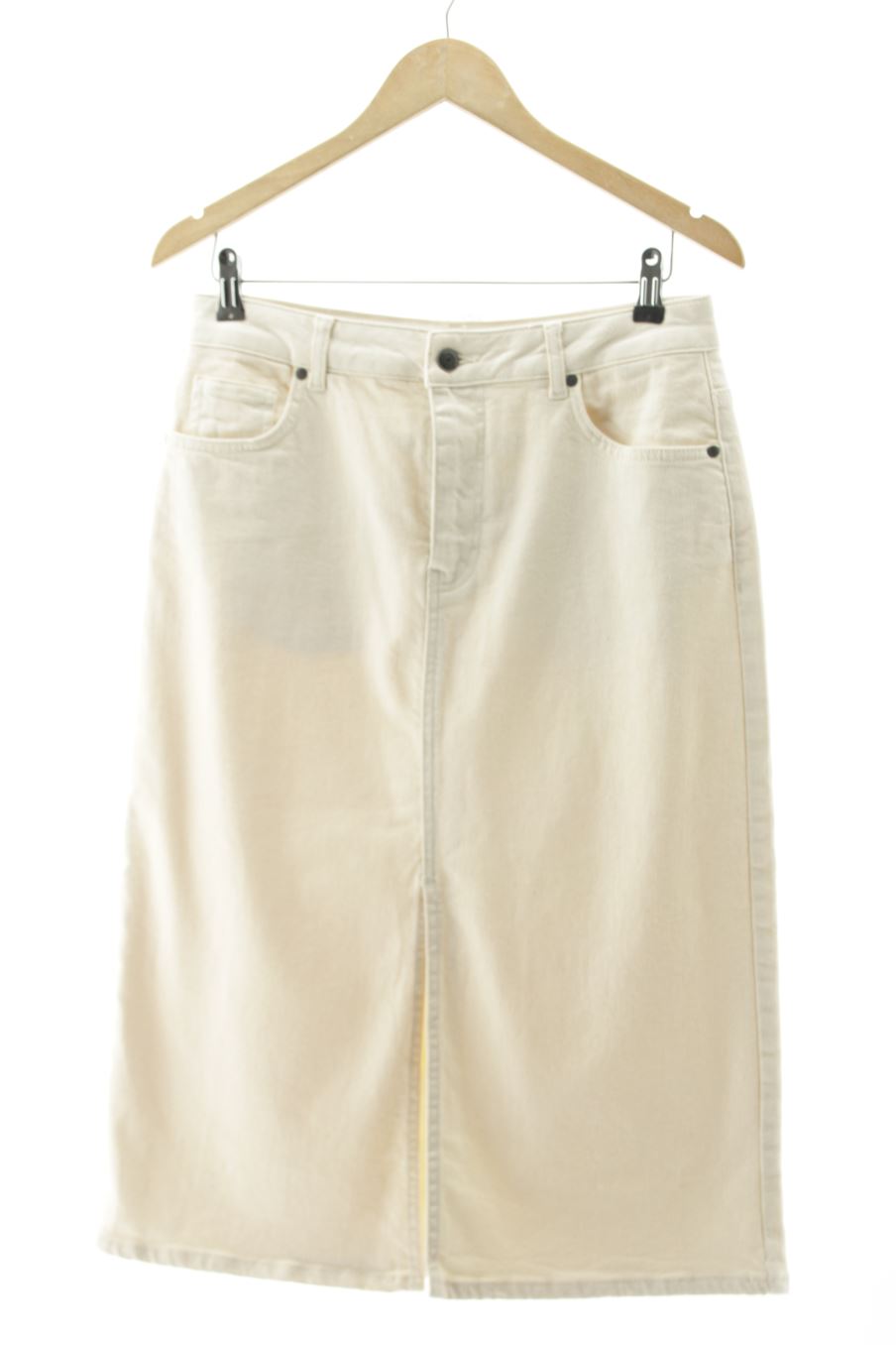 Jupe .OBJECT de la taille L, de couleur beige de denim