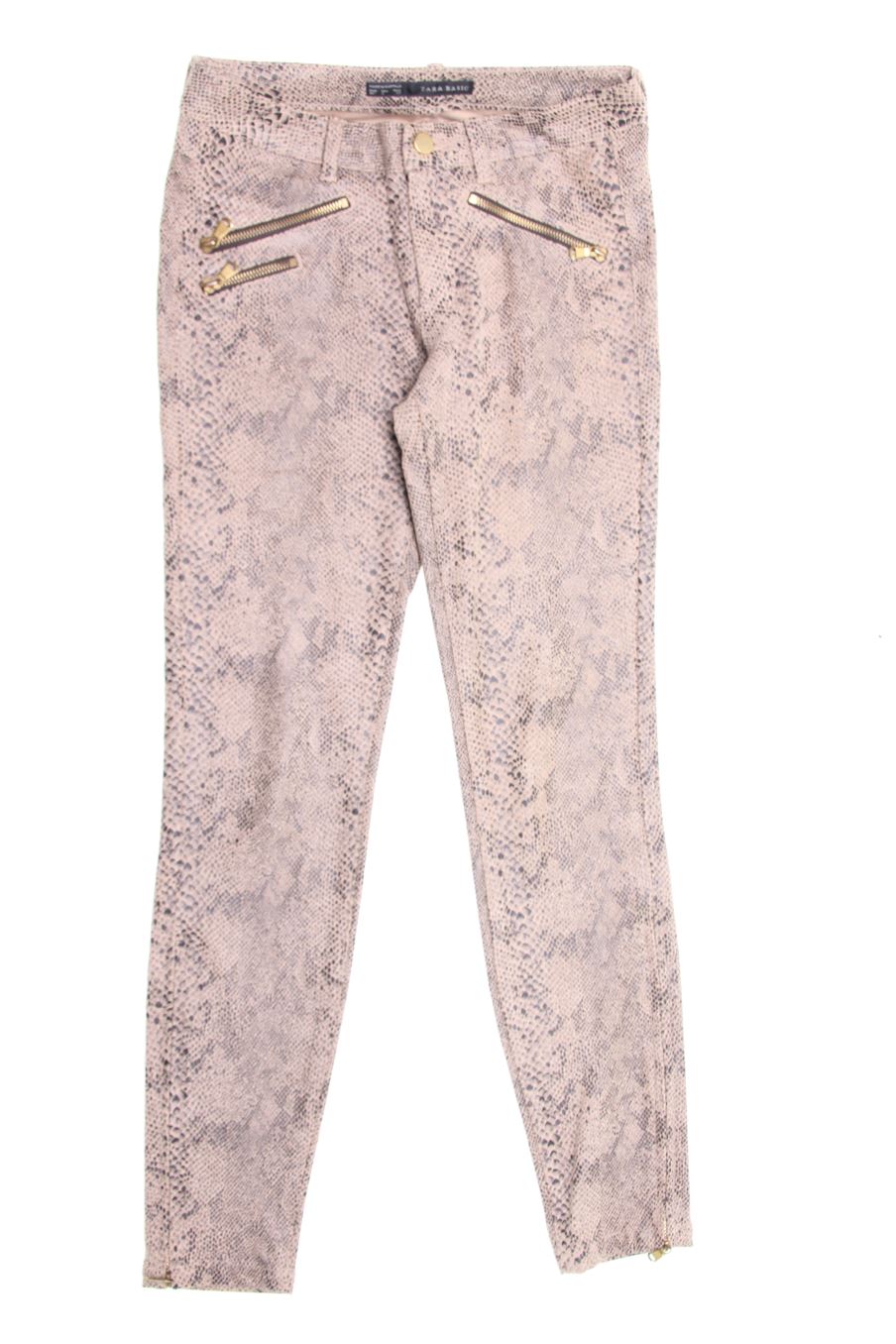 Jeans Zara de la taille 34, de couleur animal print de denim