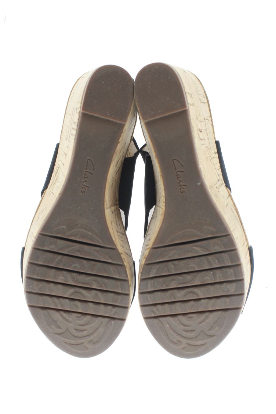 Plataformas de clarks de la talla 39, de color negro de
