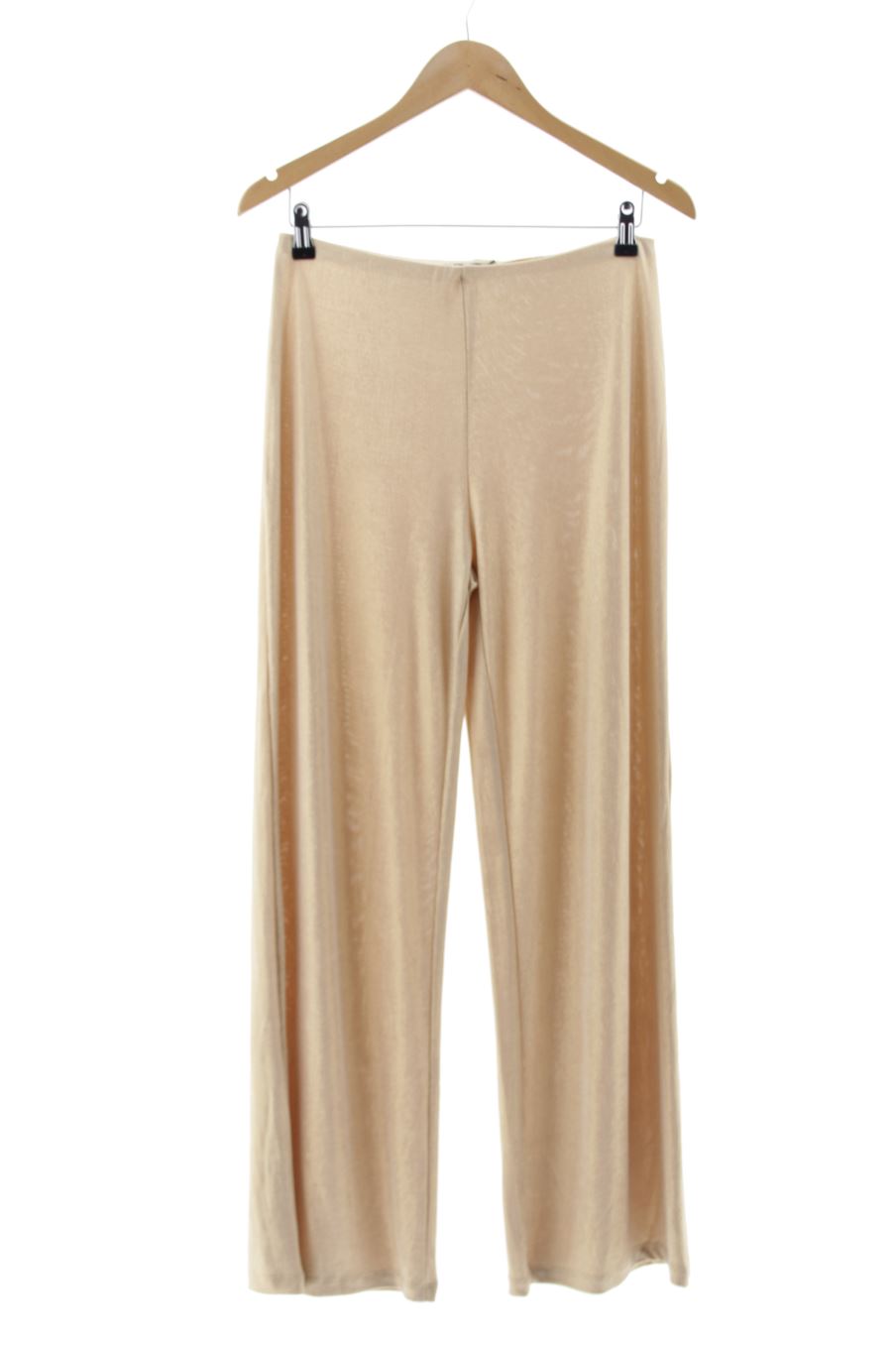 Pantalón de Zara de la talla S, de color dorado