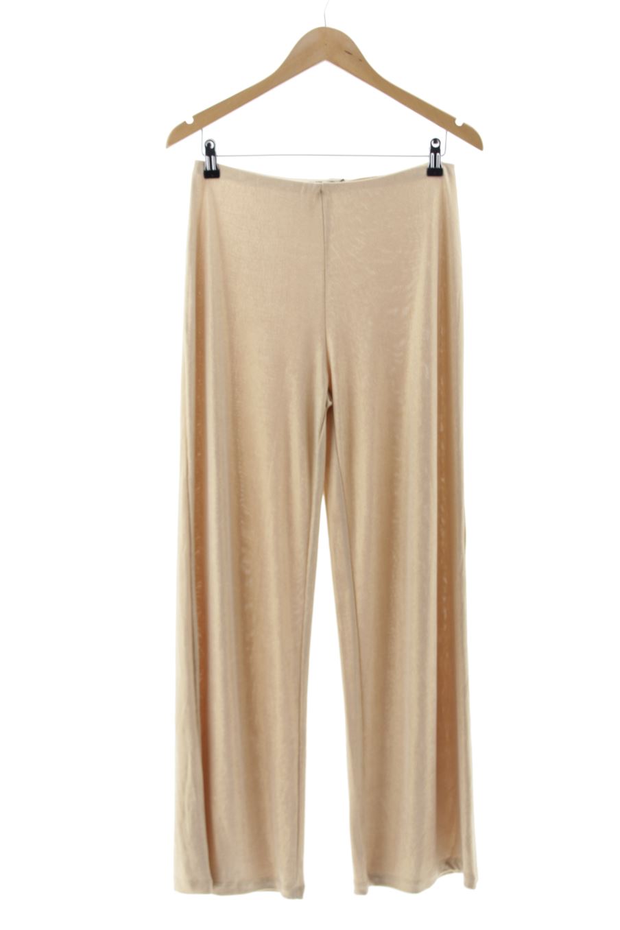 Pantalón de Zara de la talla S, de color dorado