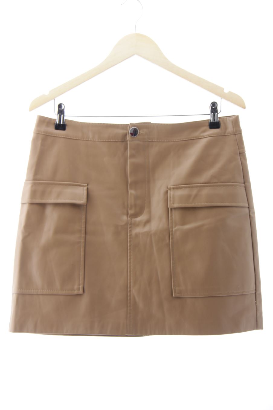 Jupe Amisu de la taille 42, de couleur marron de synthétique
