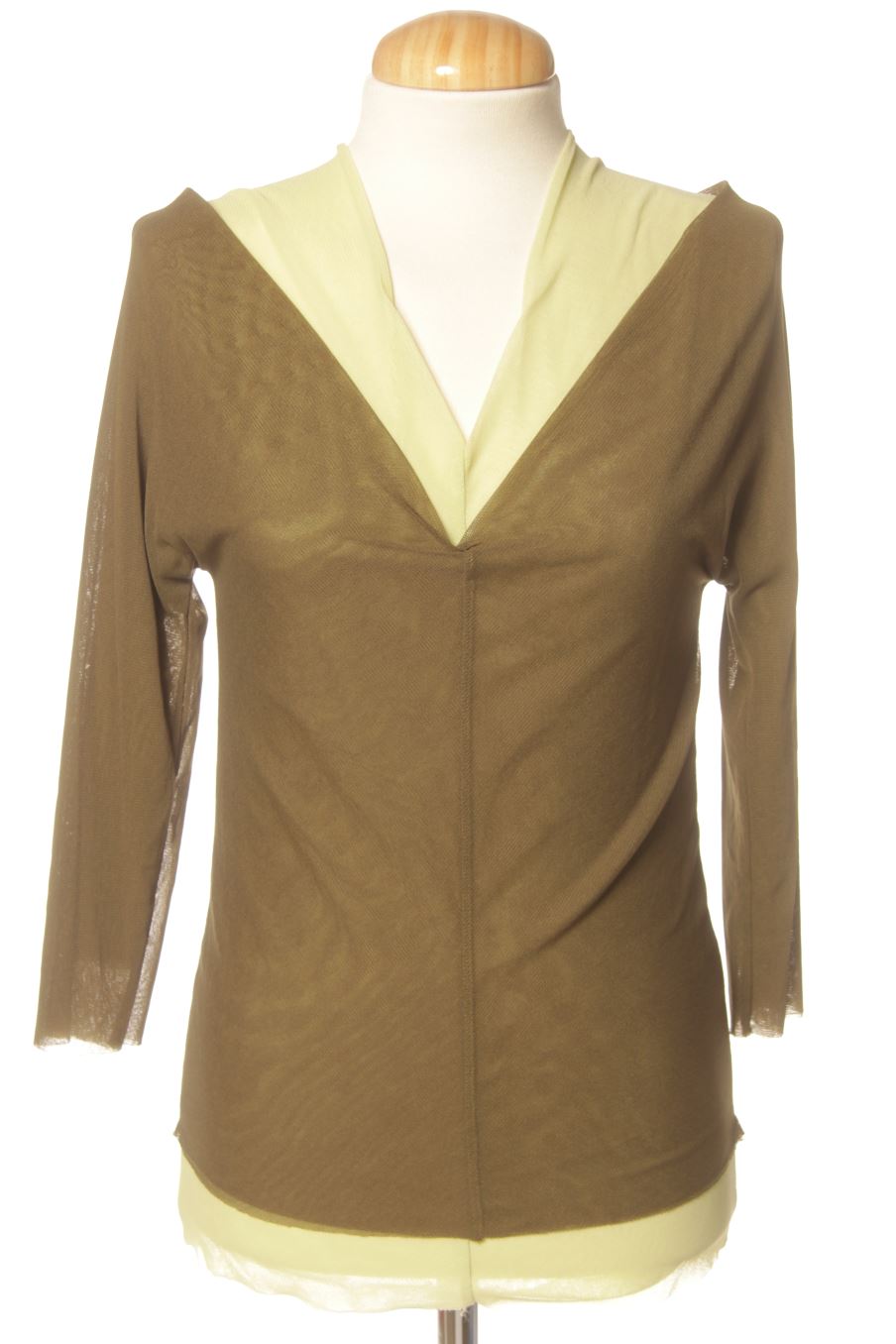 Blusa a maniche lunghe de Zara de la talla M, de color verde