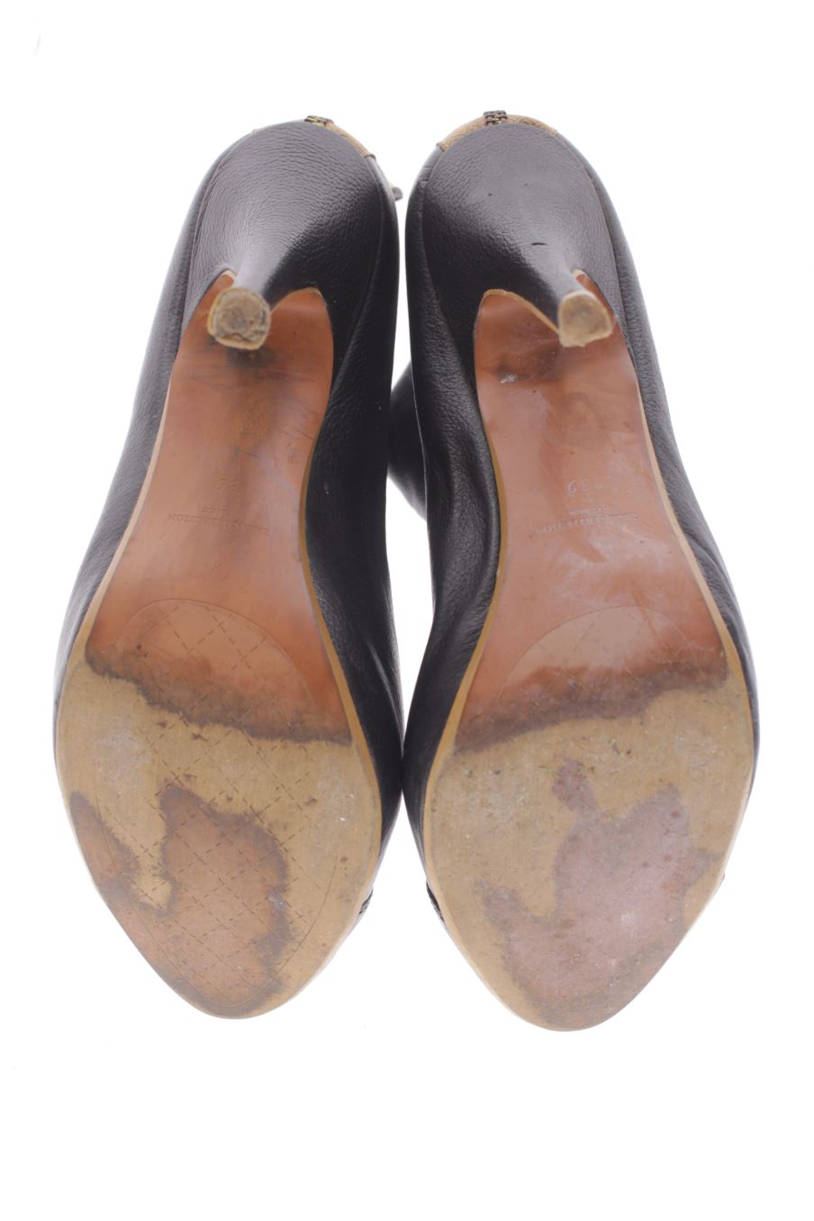 Botines de Zara de la talla 39, de color negro de