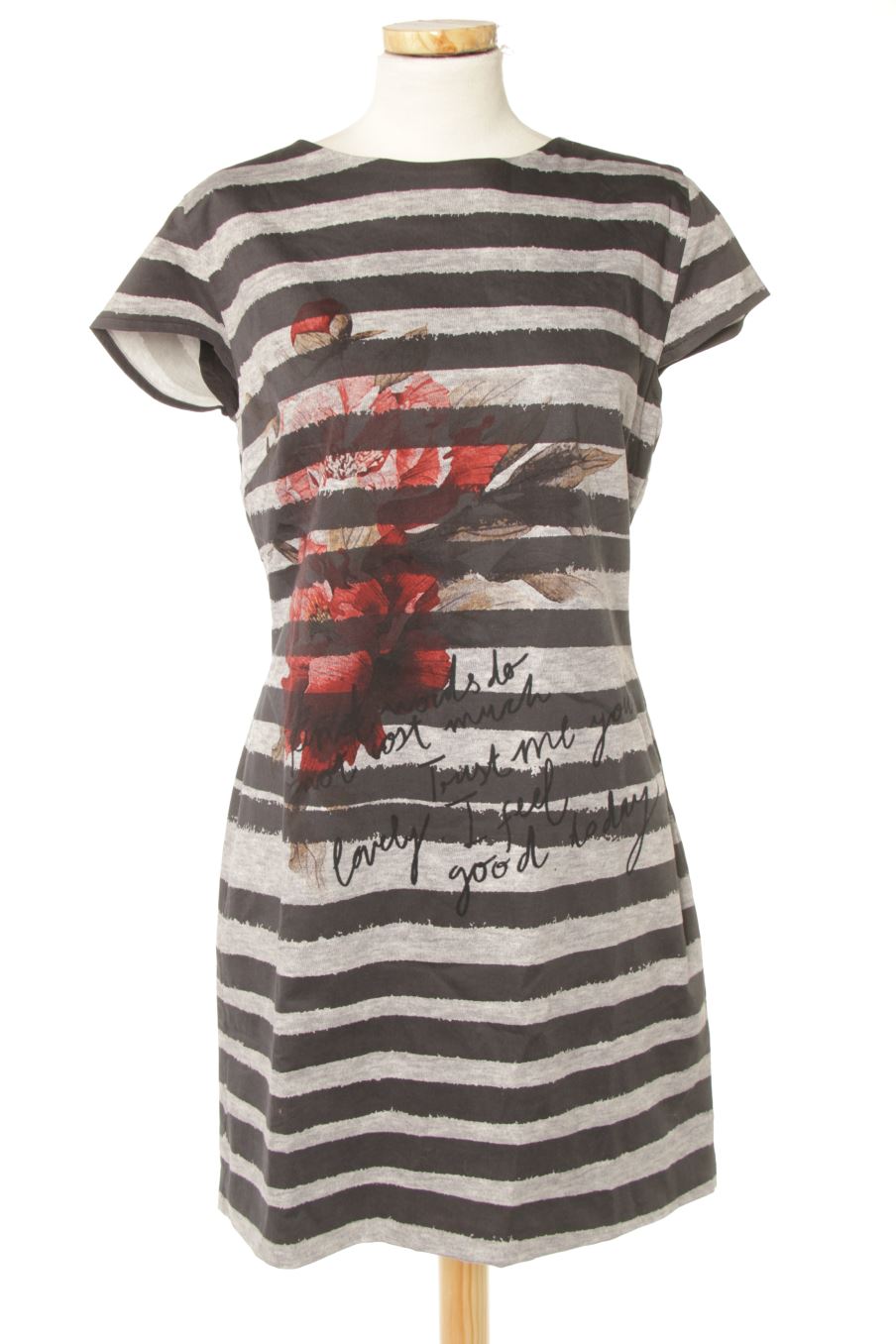 Robe casual Desigual de la taille 42, de couleur rayures