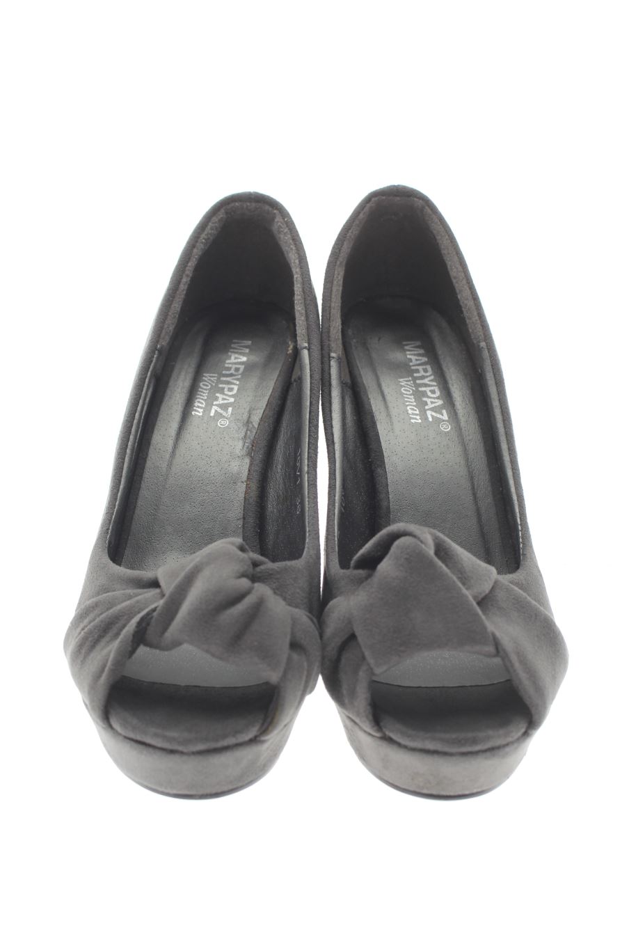 Zapatos de tacon de Mary Paz de la talla 36, de color gris de