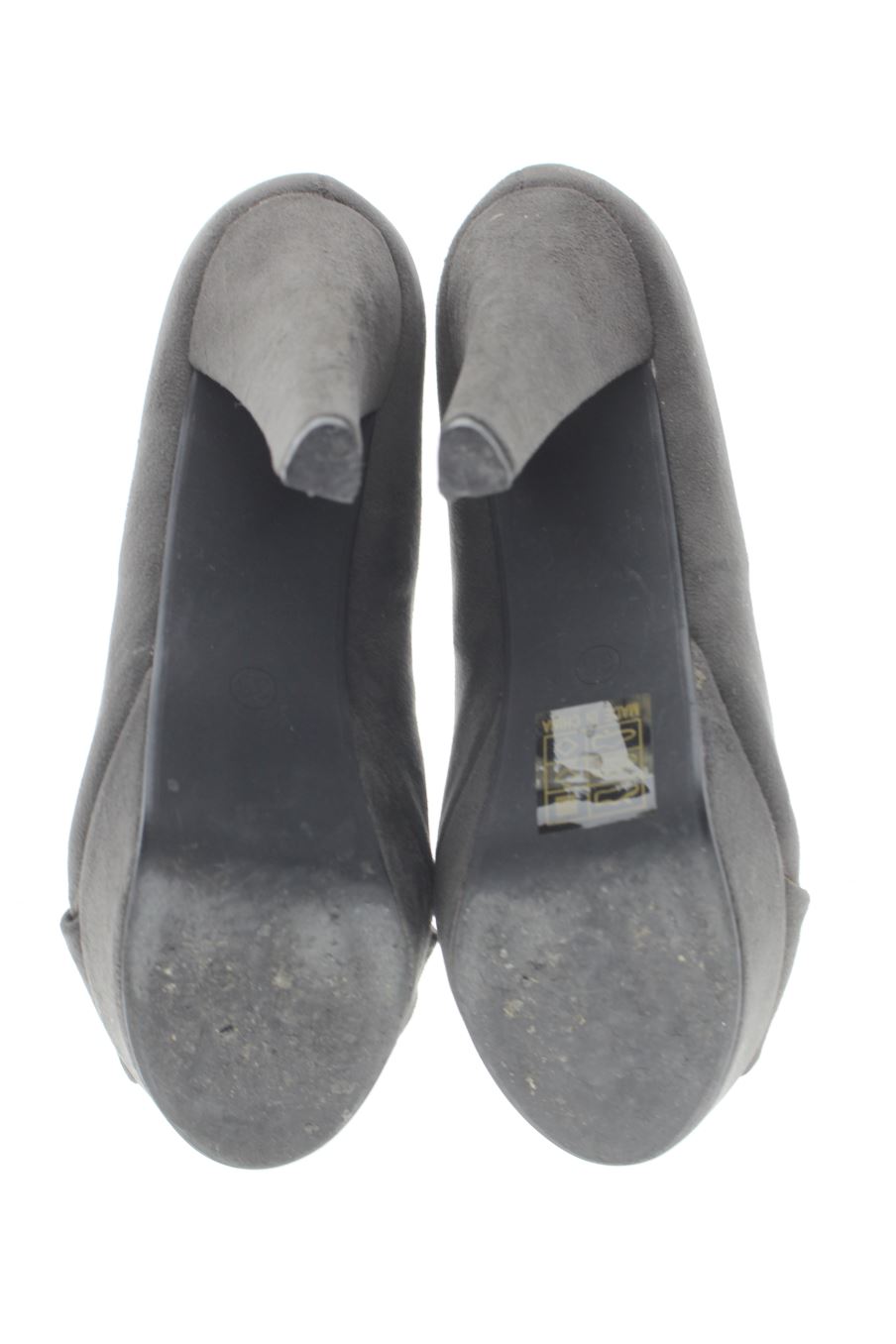 Zapatos de tacon de Mary Paz de la talla 36, de color gris de