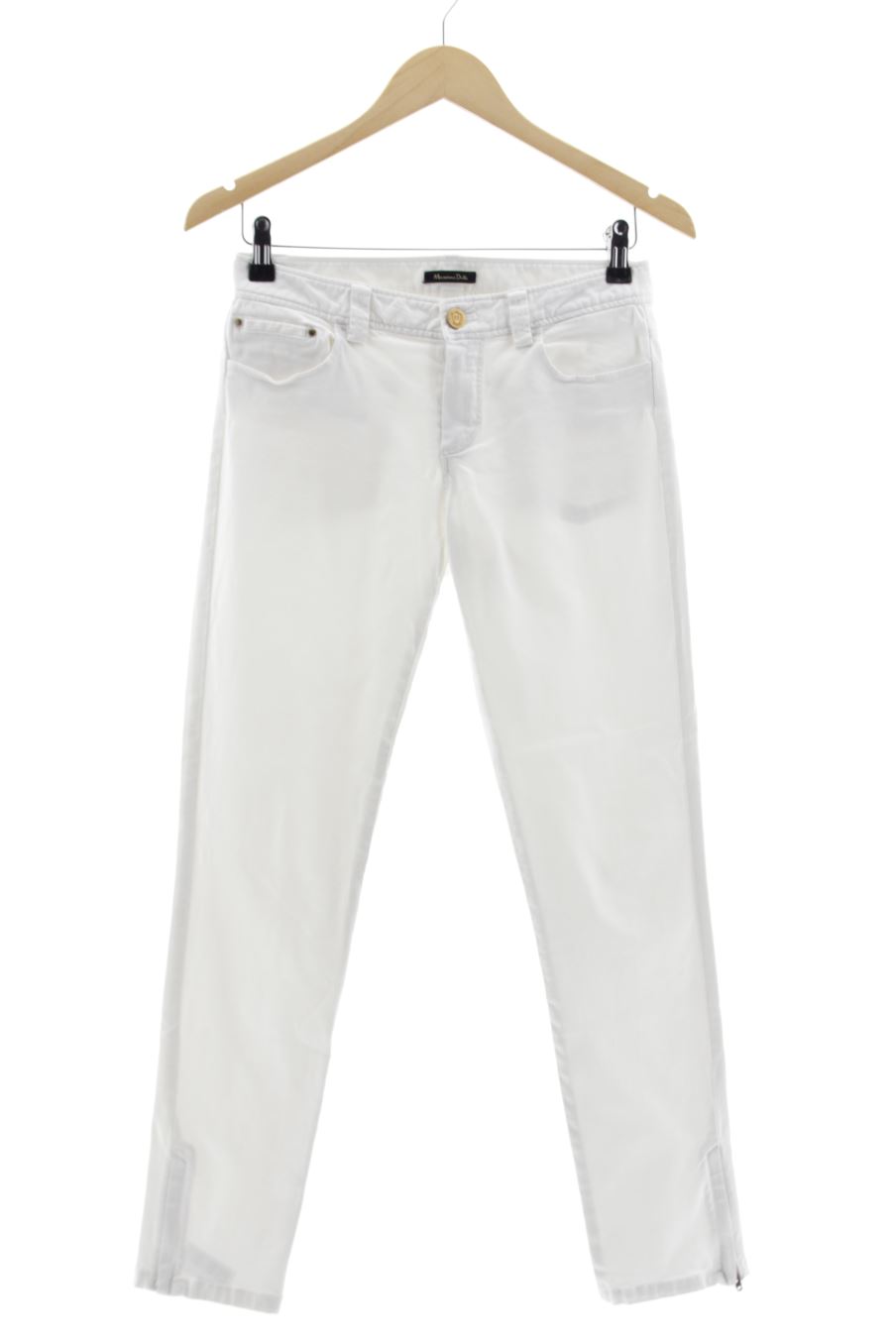 Jeans von Massimo Dutti Größe 36, Farbe Weiss, aus Jeanskleidung für