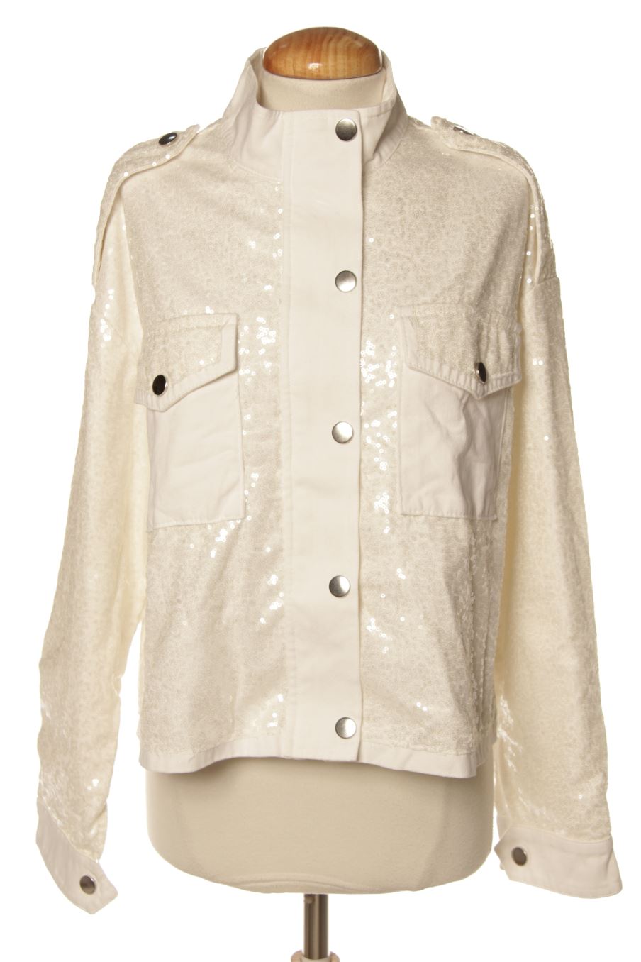 Cazadora de Touche de la talla 38, de color blanco