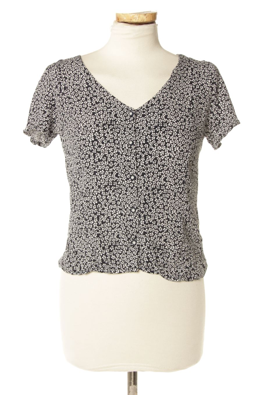 Blusa a maniche corte de Mng de la talla XS, de color fiori
