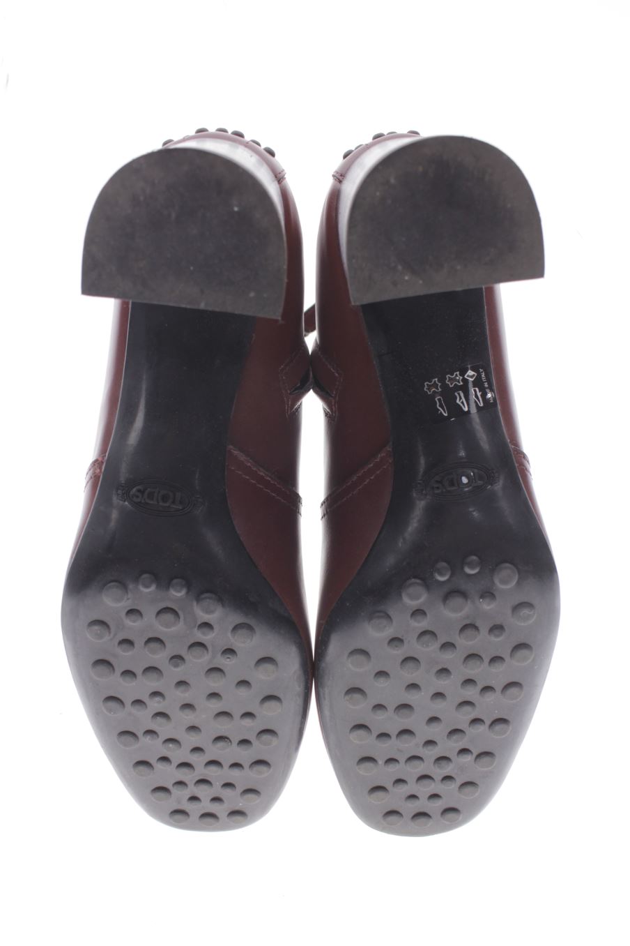 Botines de TODS de la talla 39, de color burdeos de