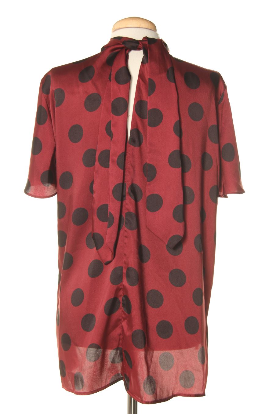 Blusa de manga corta de PERCENTIL de la talla M, de color burdeos