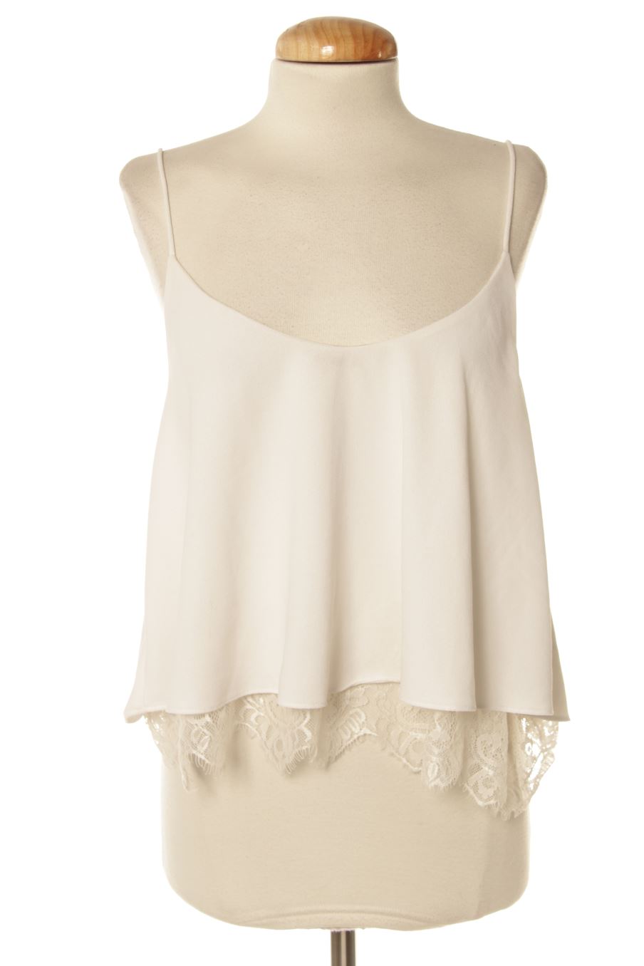 Top Zara de la taille S, de couleur blanc