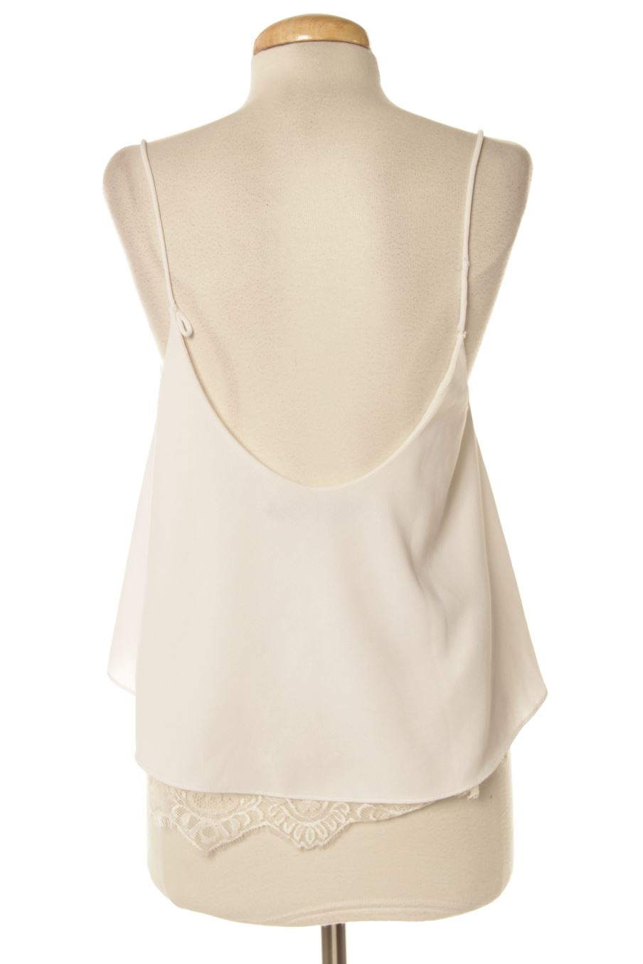 Top Zara de la taille S, de couleur blanc