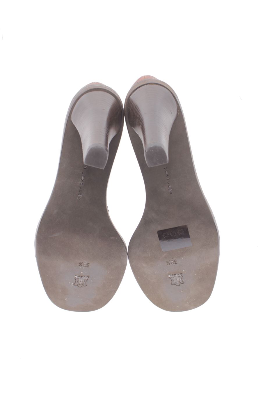 Sandalias tacon de PROENZA SCHOULER de la talla 38, de color marrón de