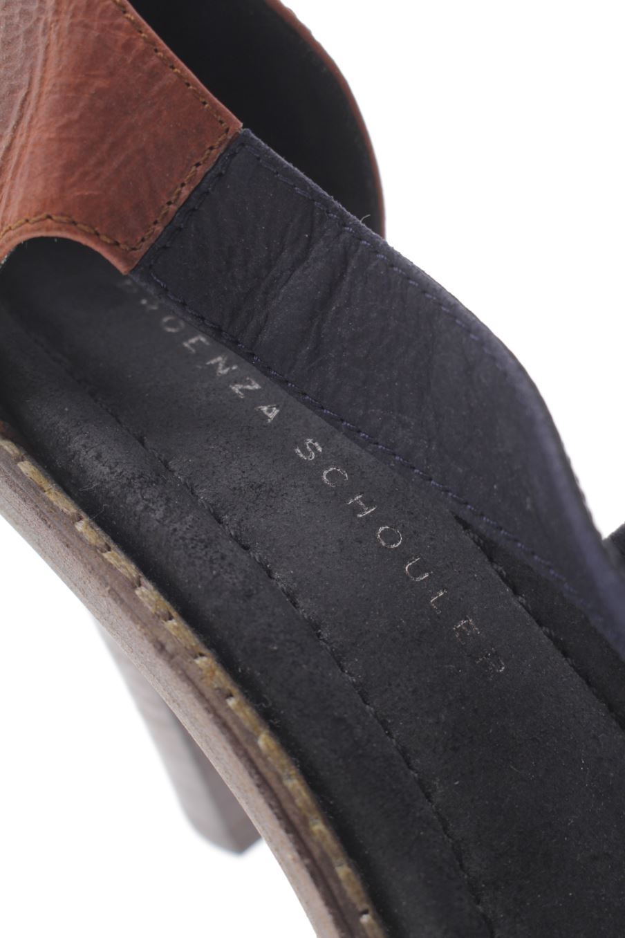 Sandalias tacon de PROENZA SCHOULER de la talla 38, de color marrón de