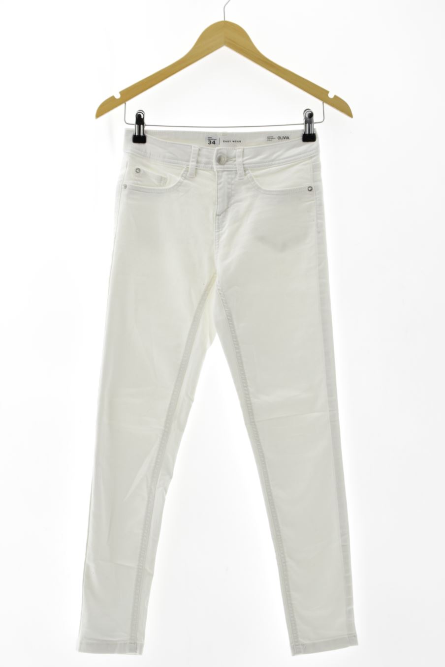 Jeans Easy wear de la taille 34, de couleur blanc de denim