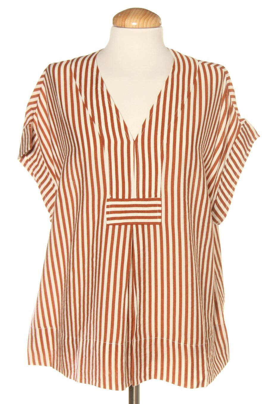 Blouse à manches courtes El Corte Ingles de la taille S, de couleur rayures