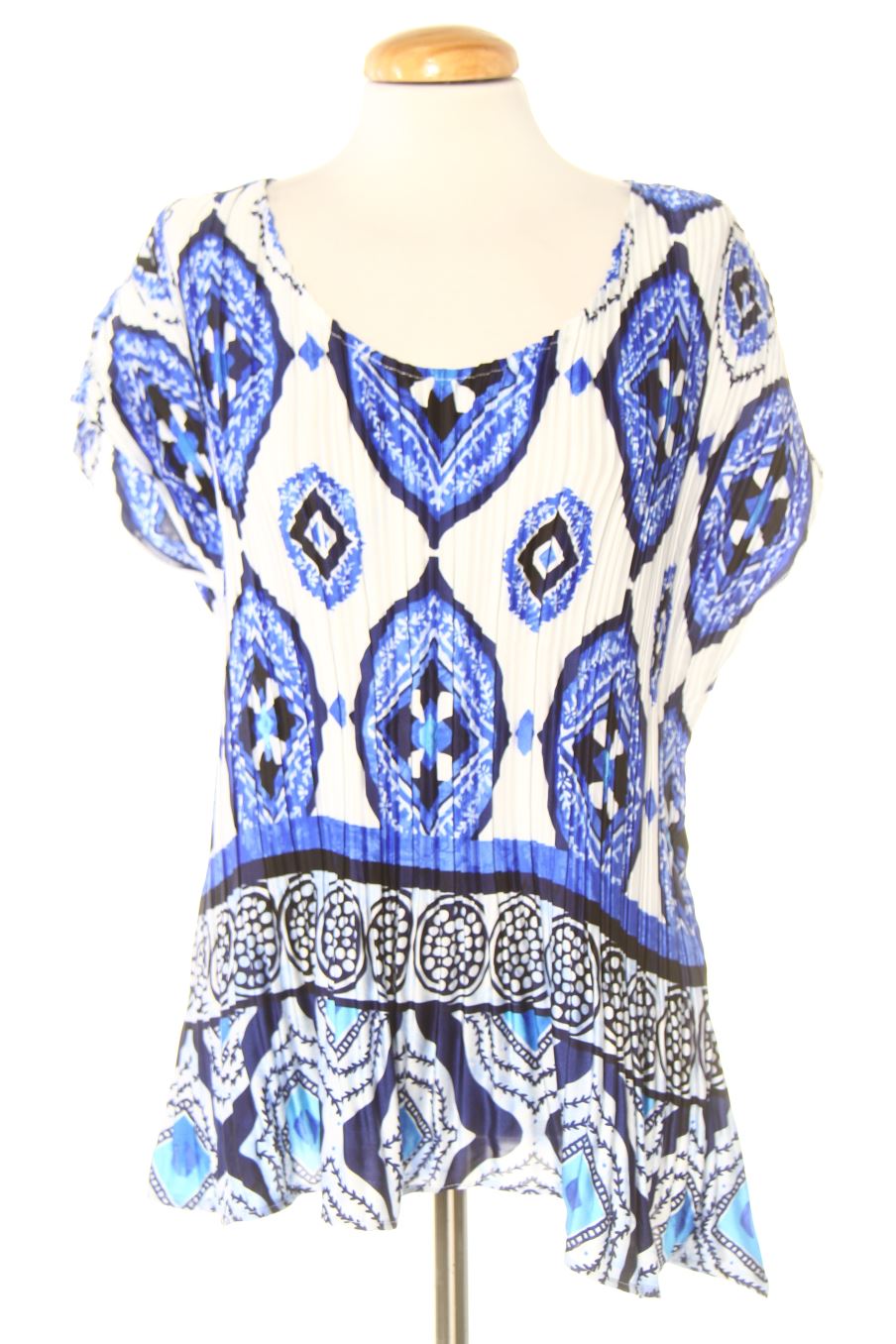 Top de Punt roma de la talla L, de color azul