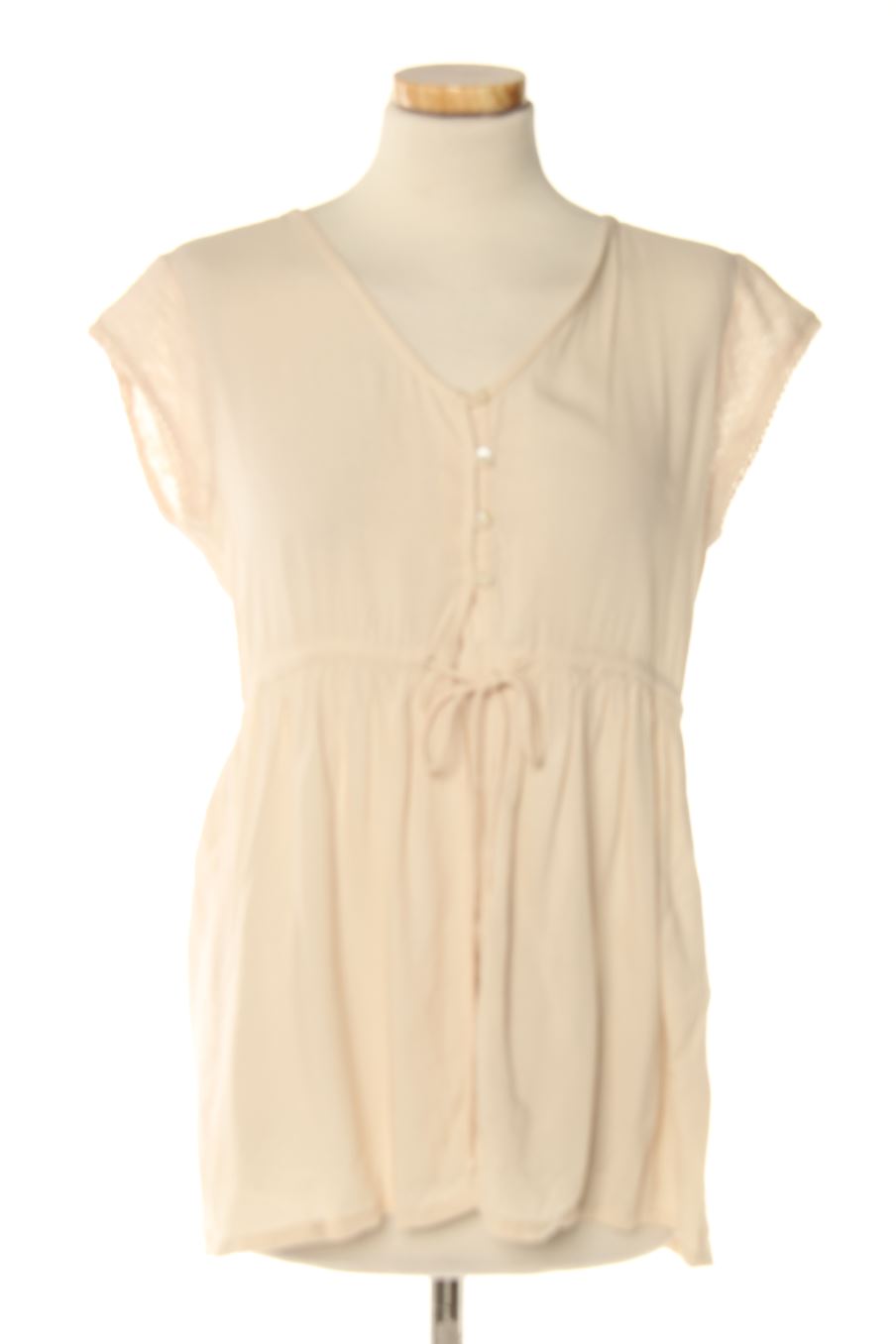 Kurzärmelige Bluse von Tiffosi Größe M, Farbe Beige, für