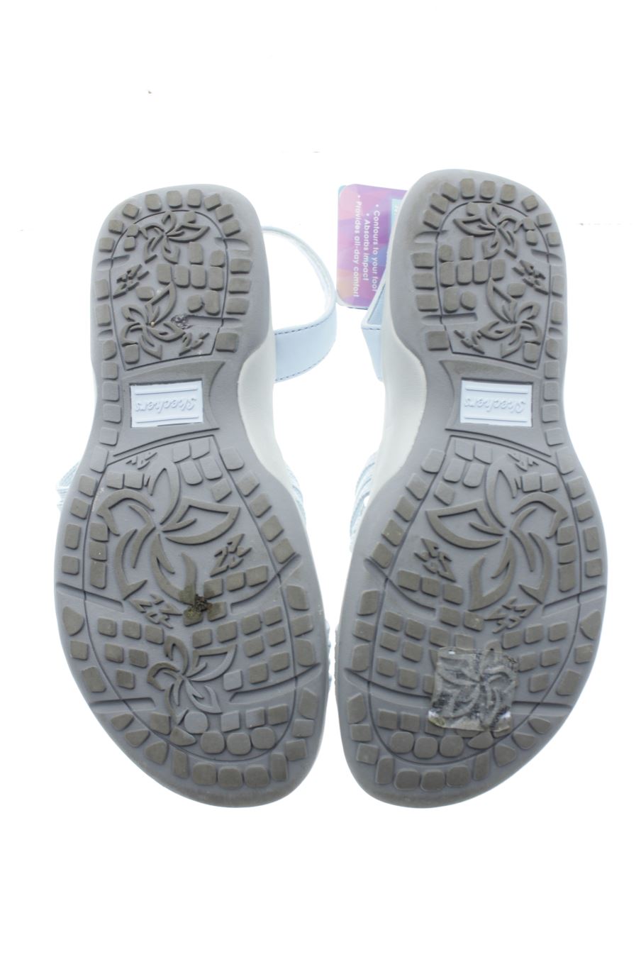 Flache Sandalen von skechers in der Grösse 36, in der Farbe blau aus