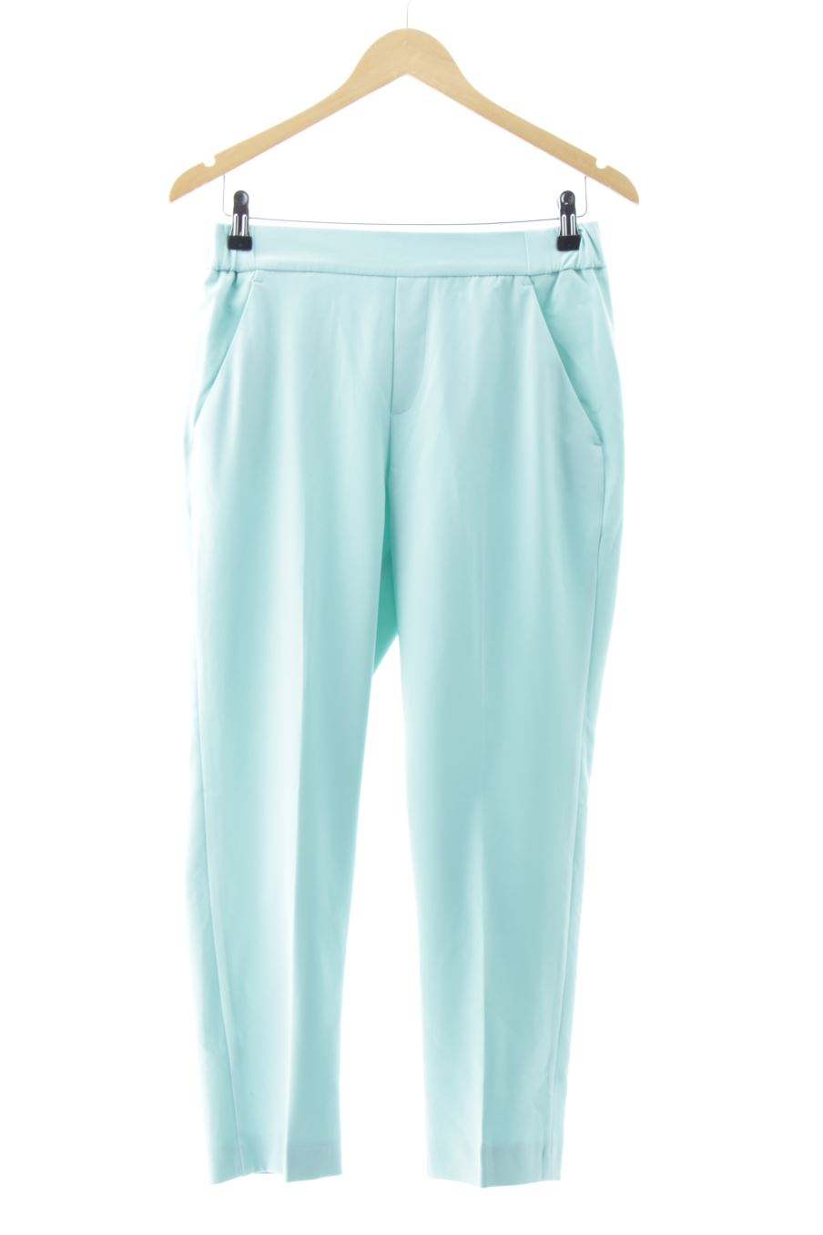 Pantalon trf (ZARA) de la taille S, de couleur turquoise