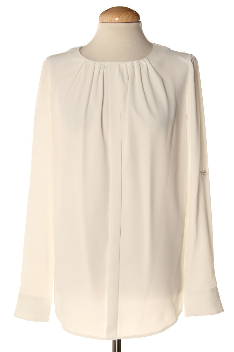 Blusa de manga larga de El Corte Ingles de la talla 40, de color blanco