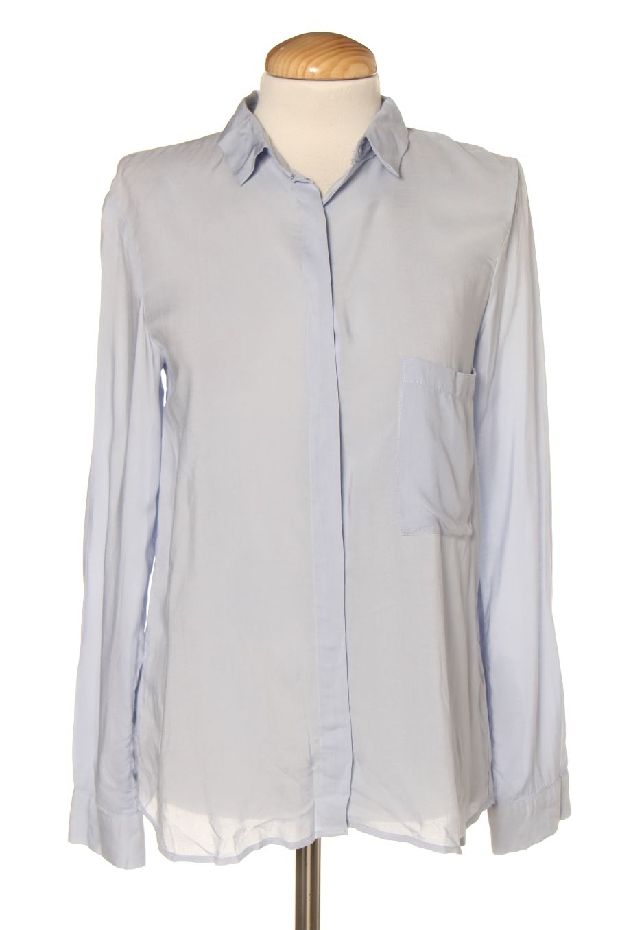 Chemise Pull & Bear de la taille S, de couleur bleu