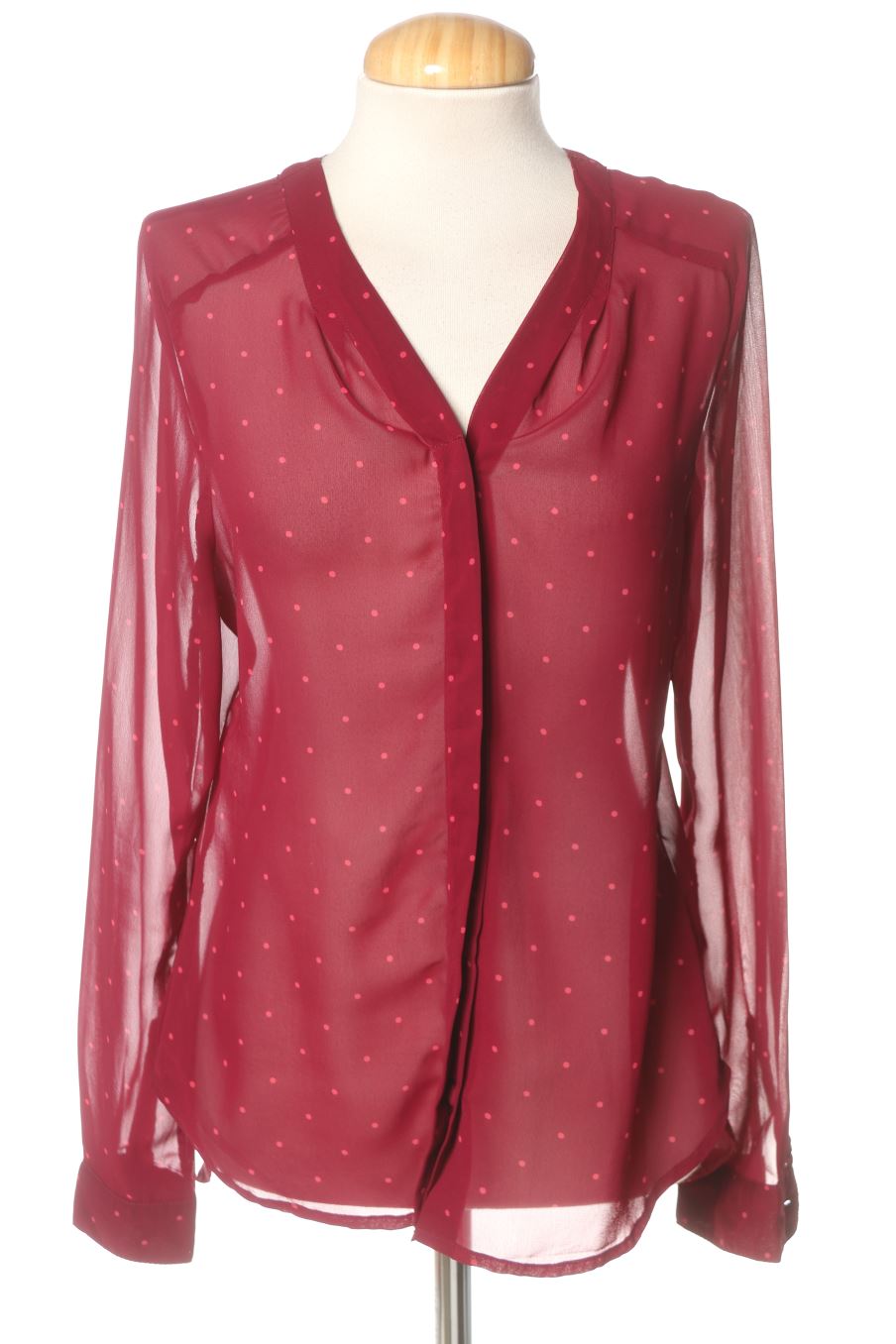 Langärmelige Bluse von Vero moda Größe S, Farbe Bordeaux, für