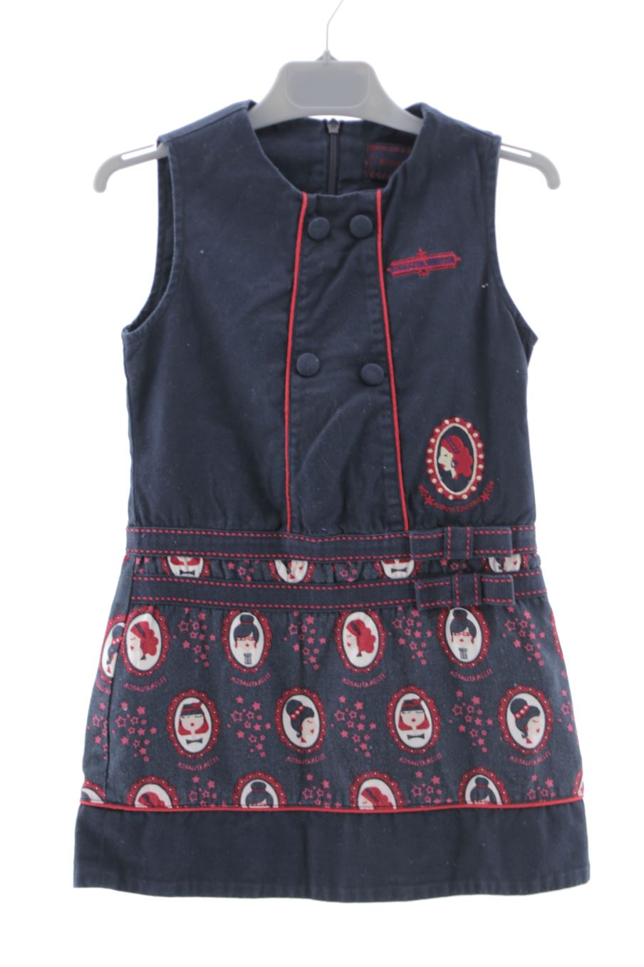 Robe casual rosalita señoritas de la taille 6 ans de denim de seconde main