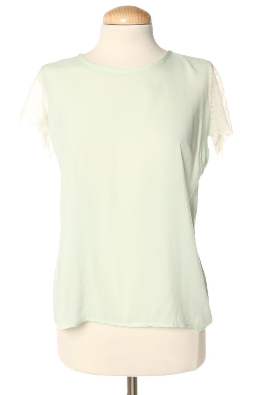 Blusa de manga corta de La redoute de la talla 38, de color turquesa