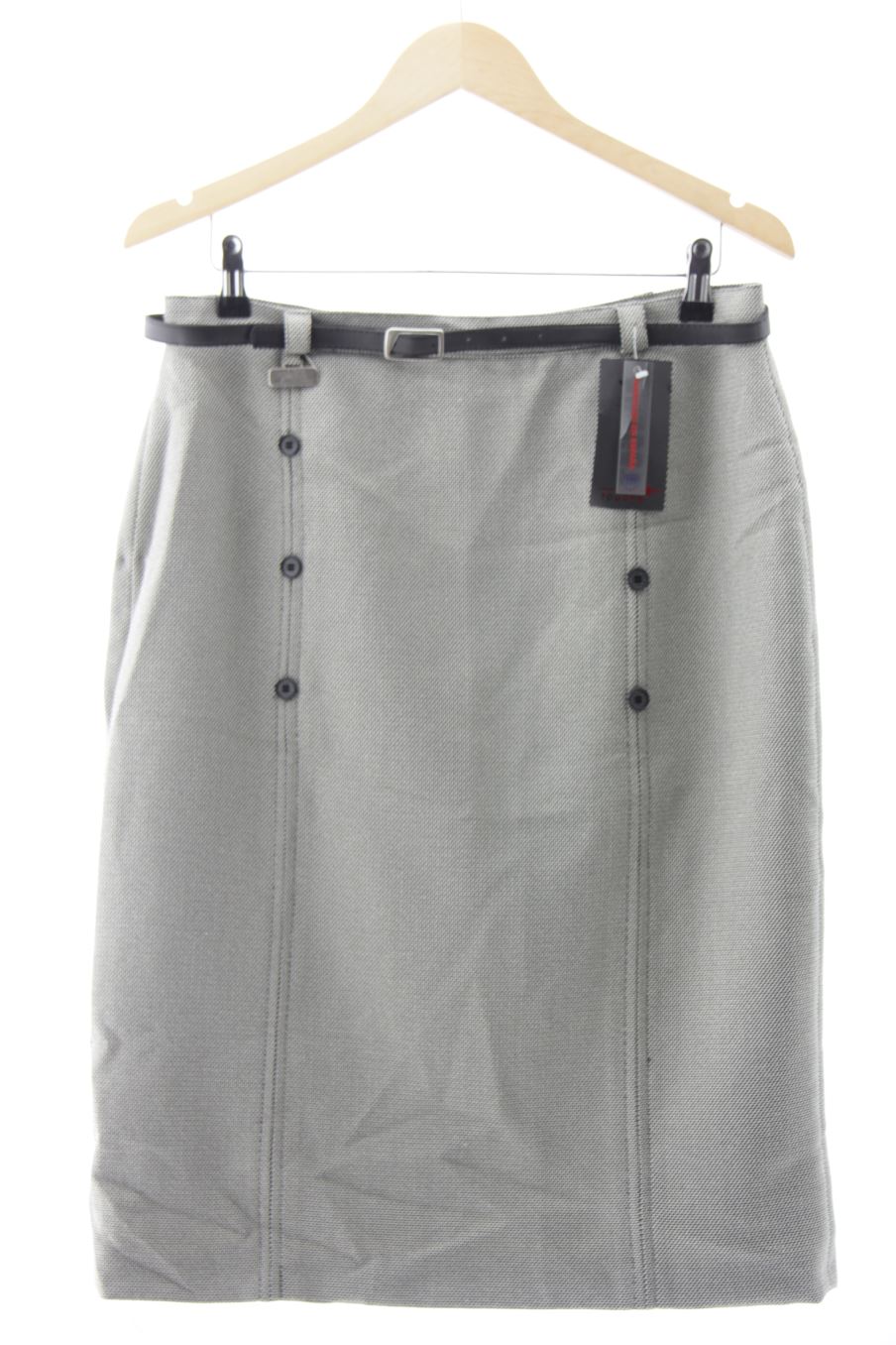 Falda de Touche de la talla 46, de color gris