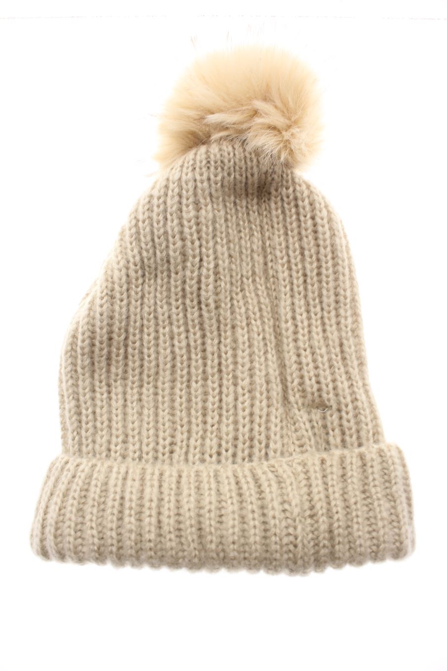 Gorro de Zara de la talla Única, de color beige