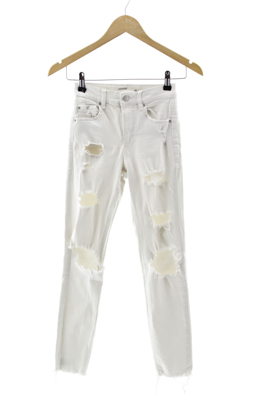 Jeans Garage de la taille XS, de couleur blanc de denim