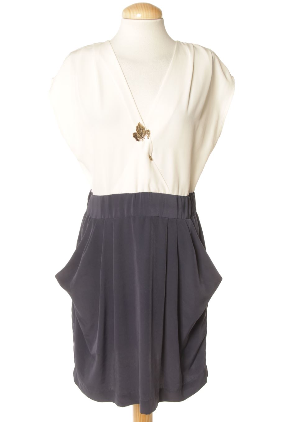 Vestido casual de H&M de la talla 38, de color azul marino