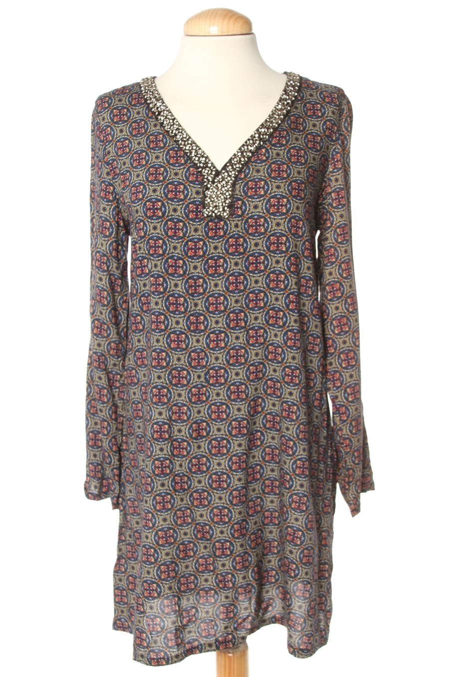 Robe casual Mulaya de la taille S, de couleur imprimés