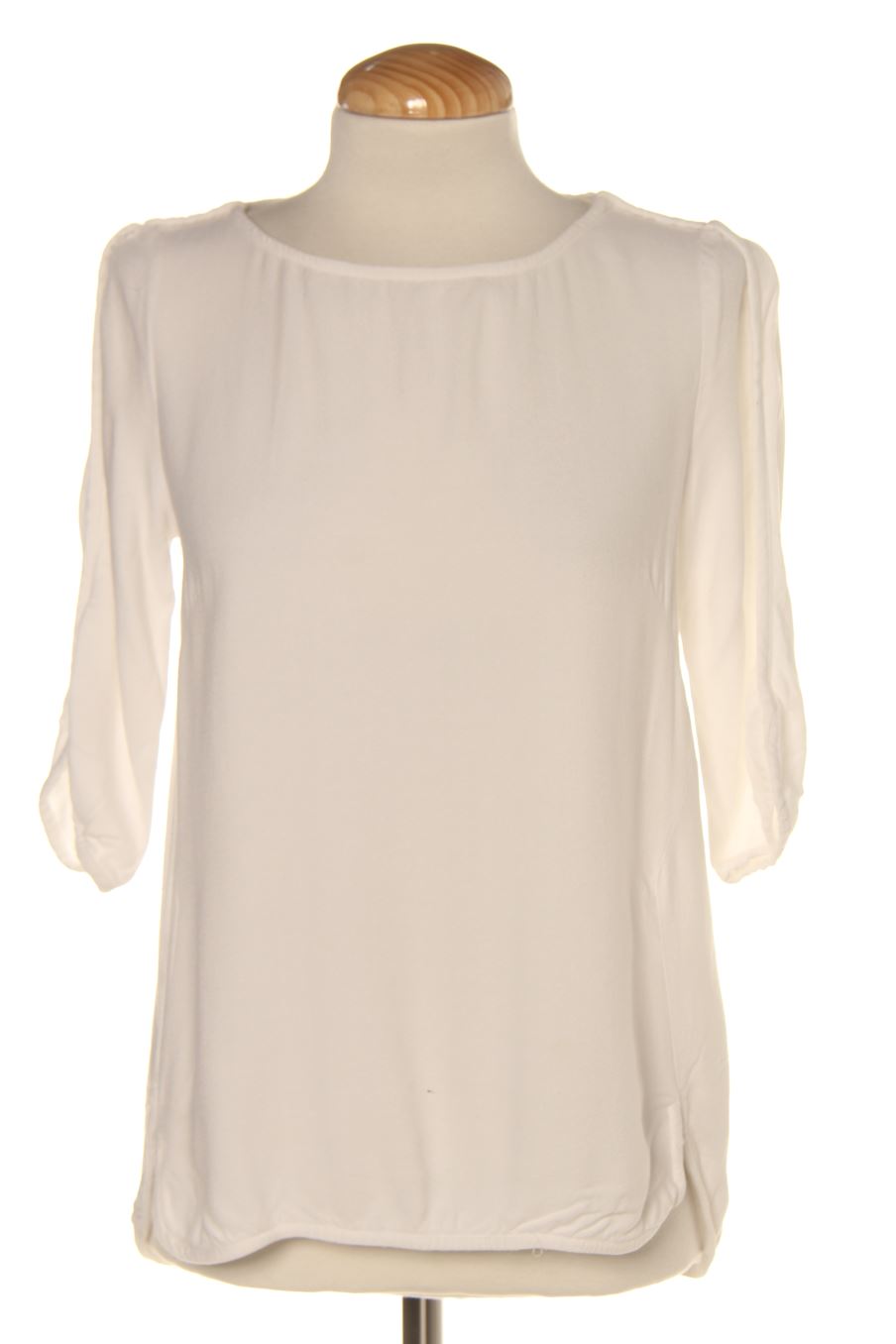 Kurzärmelige Bluse von Mango Größe XS, Farbe Weiss, für