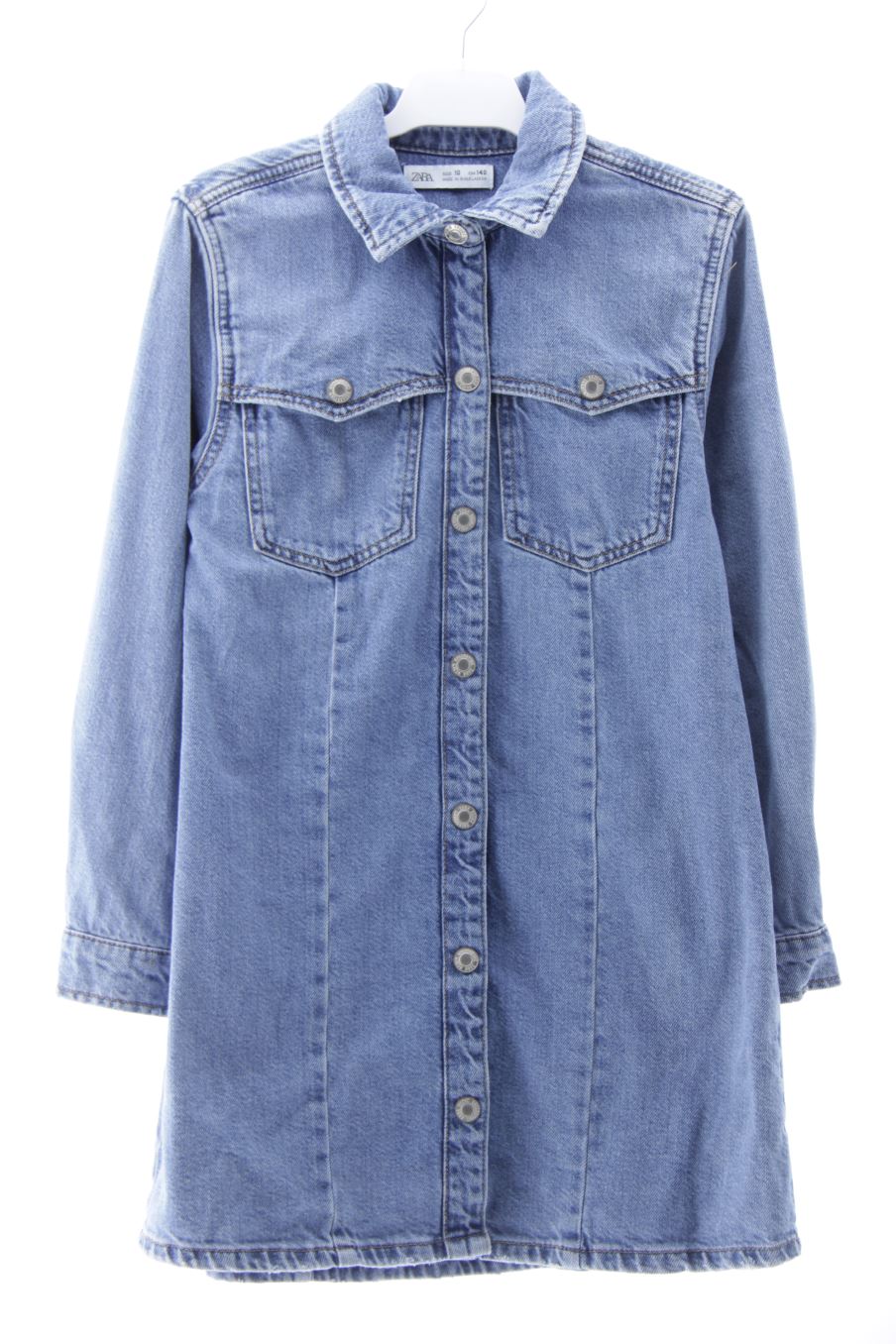 Vestido de Zara de la talla 10 años de denim de segunda mano