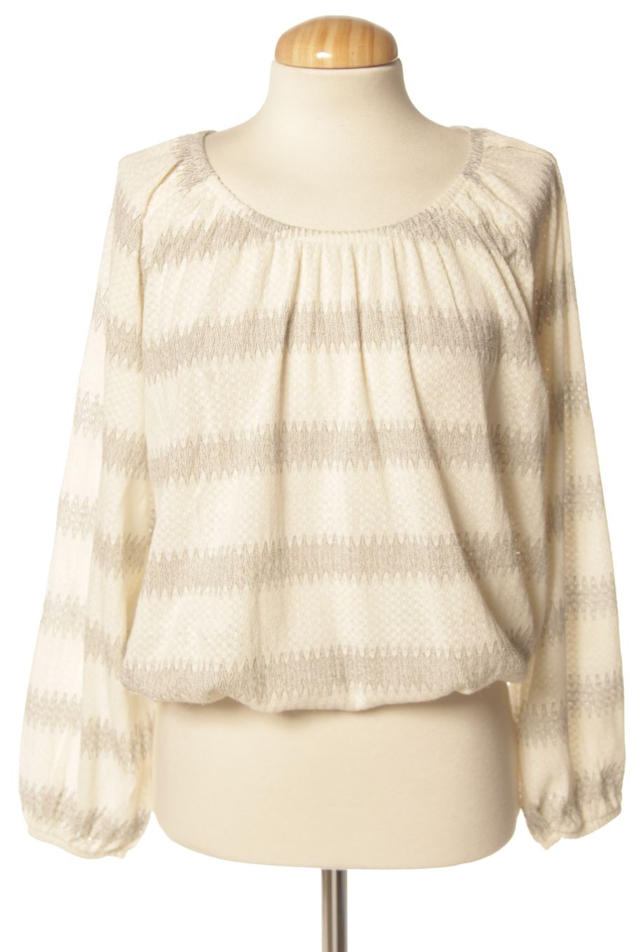Blusa a maniche lunghe de waipai de la talla M, de color righe