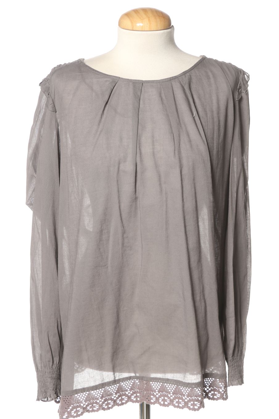Blouse à manches longues Naf Naf de la taille 42, de couleur gris