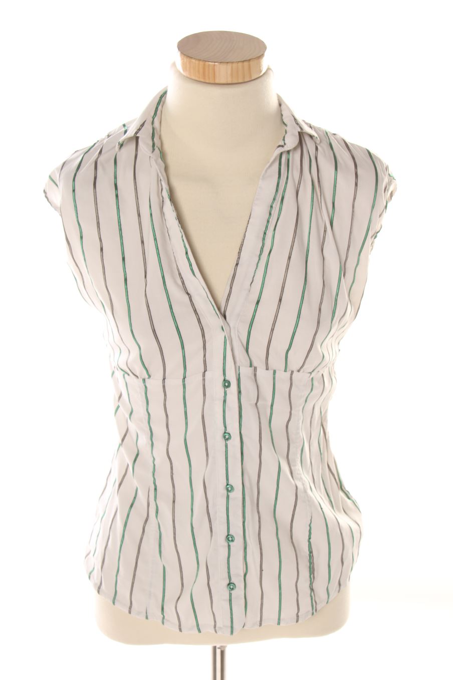 Camisa sin mangas de Zara de la talla S, de color rayas