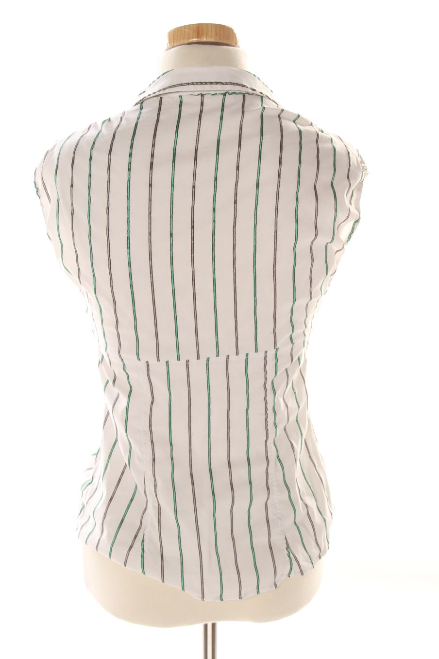 Camisa sin mangas de Zara de la talla S, de color rayas