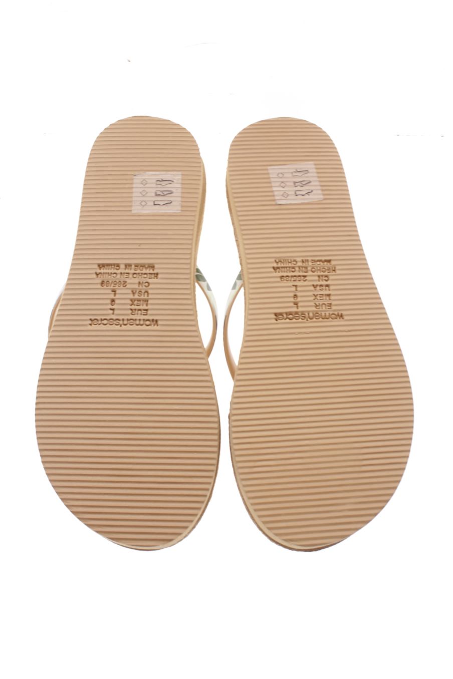 Chanclas de Women' secret de la talla 40, de color marrón de