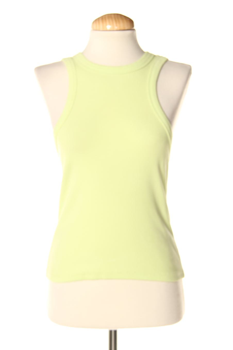 Top de Zara de la talla L, de color amarillo