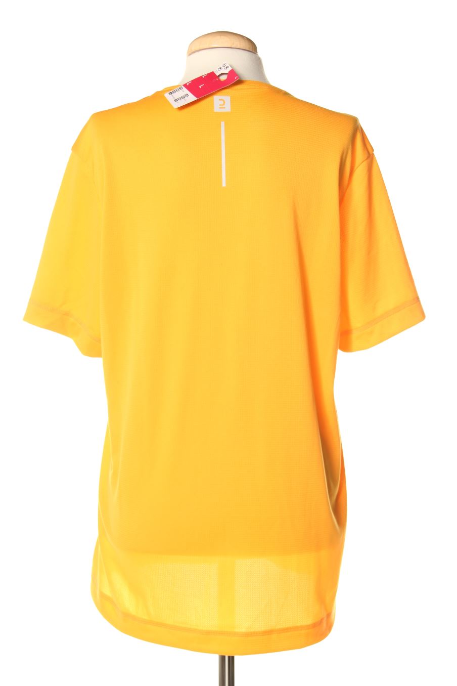 Top deportivo de Decathlon de la talla L, de color naranja