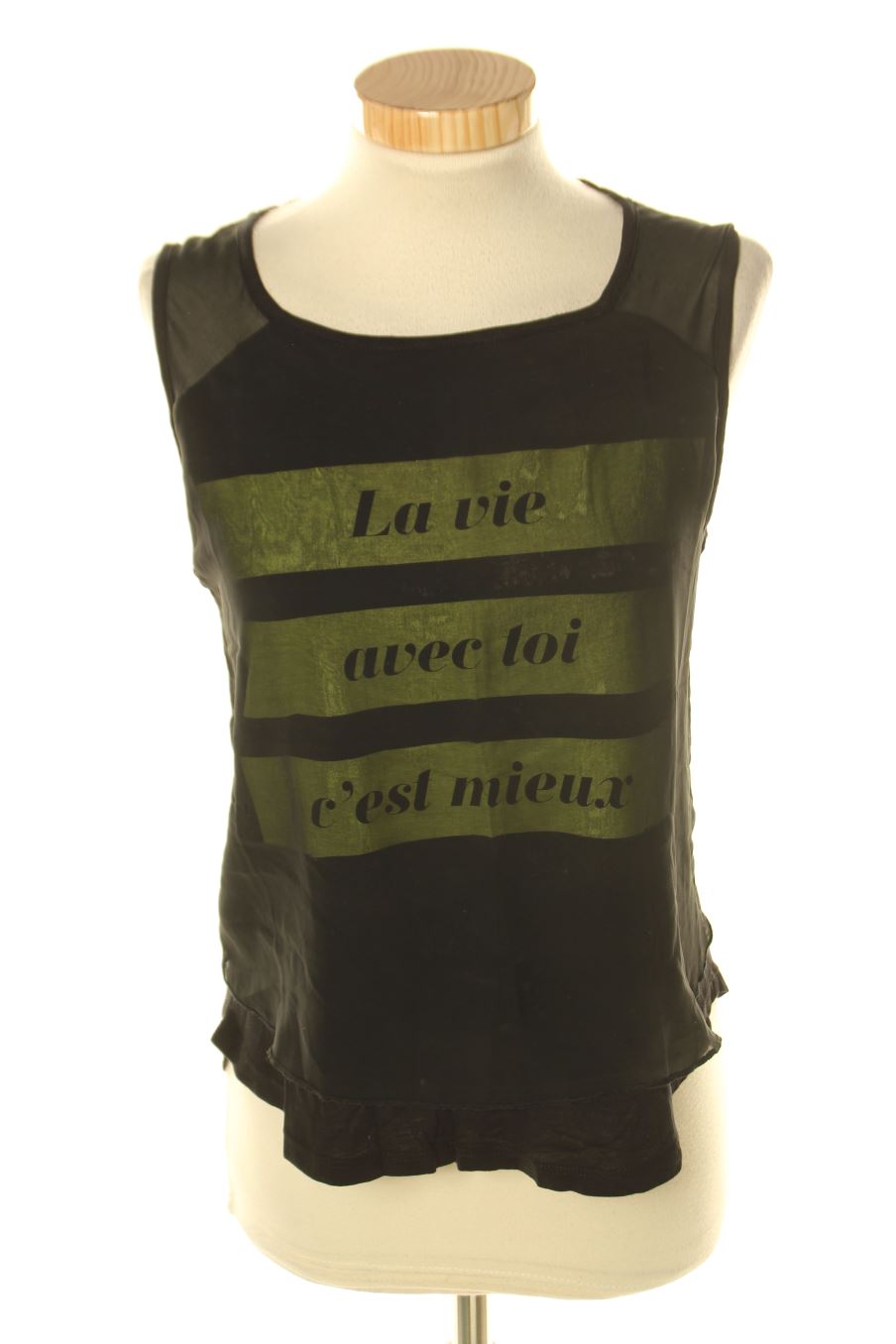 Top Pull & Bear de la taille S, de couleur noir