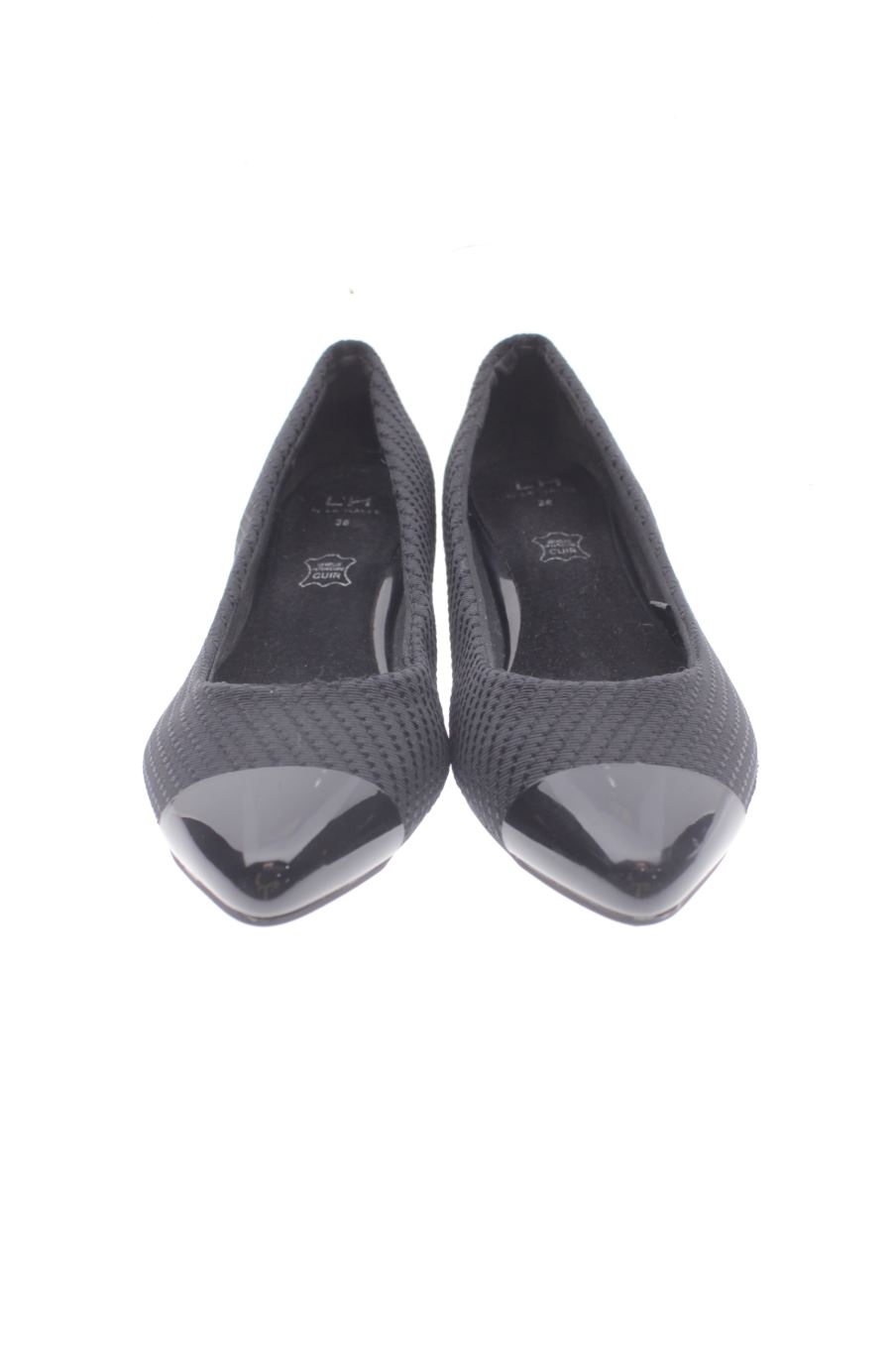 Zapatos planos de La Halle de la talla 38, de color negro de
