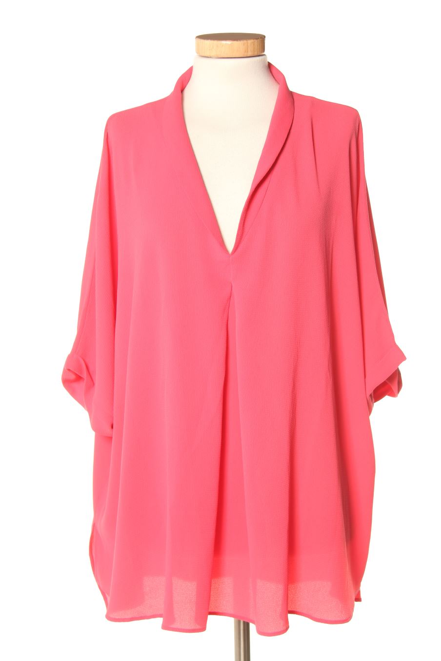 Kurzärmelige Bluse von Couchel Größe XXL, Farbe Rosa, für