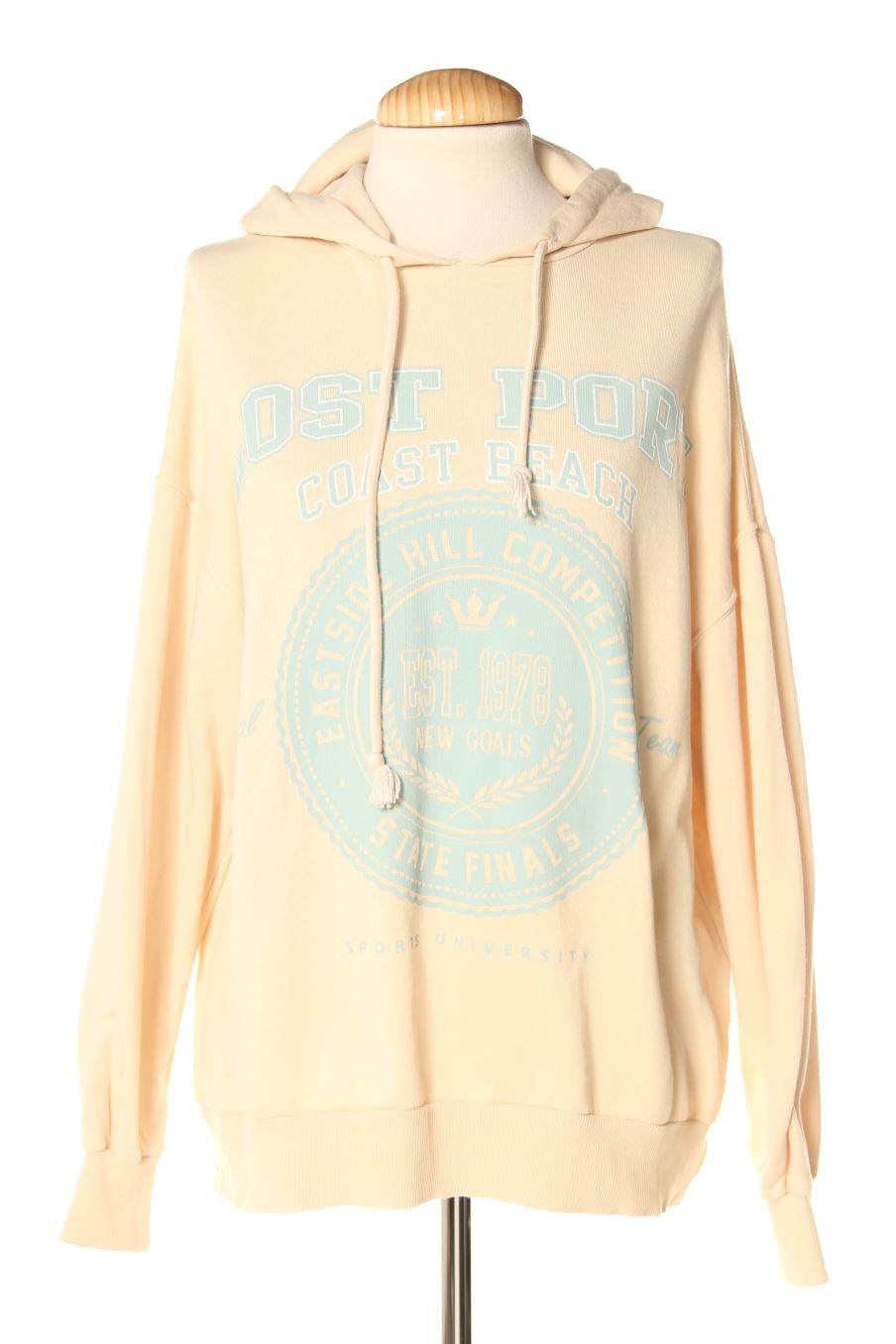 Sudadera de Pull & Bear de la talla XS, de color beige