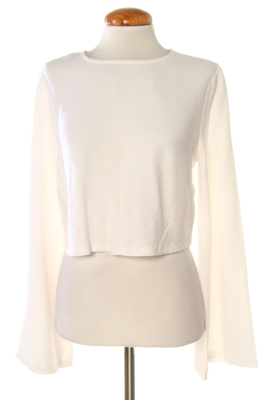 Langärmelige Bluse von Mango Größe M, Farbe Weiss, für